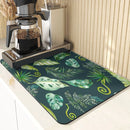 Silicone Leaves Pattern Table Placemat Coaster Set for Axyaa-Kitchen & Car