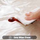 Axyaa Waterproof Vinyl Tablecloth Protector for Dining Tables