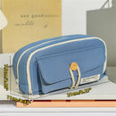 Axyaa Makeup Tools Organizer for Women - Large Capacity Cosmetic Bag