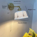 Axyaa Simple Retro LED Ceramic Wall Lamp for Bedroom and Living Room