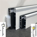 Axyaa LED Aluminium Profile Baseboard 1M/2M Linear Skirting Channel Light