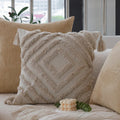 Axyaa Corduroy Sofa Cushion Cover - Soft Plain Decorative Pillowcase