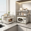 Axyaa Microwave Stand & Seasoning Organizer Shelf
