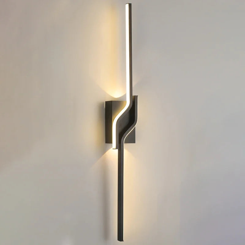 Axyaa Modern LED Black Wall Light Sconce for Indoor Lighting Decor