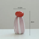 Axyaa Fringe Glass Vase Cover Band for Irregular Floral Arrangement