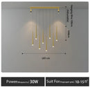Axyaa LED Chandelier for Dining Room - Modern Energy Saving Pendant Lighting