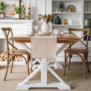 Axya Retro Print Table Runner with Tassel Detail for Dining Table - Single Layer