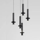 Axyaa Concrete Tube Pendant Light with LED for Kitchen Island, Dining Room, Office