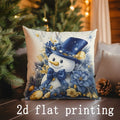 Axyaa Christmas Pattern Cushion Covers for Sofa, Bedroom, Car - Rectangular Pillow Cover