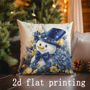 Axyaa Christmas Pattern Cushion Covers for Sofa, Bedroom, Car - Rectangular Pillow Cover