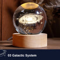 Axyaa Galaxy Planetary Projection Crystal Ball LED Night Light