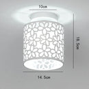Axyaa Nordic Flower Print Ceiling Light: Modern Loft Lamp Shade for Home Decor