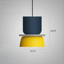 Axyaa Macaron Acrylic Pendant Light: High Quality, Colorful, Minimalist Chandelier for Living Room