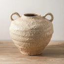 Large Farmhouse Vase with Handles by Axyaa - Handmade Rustic Decor for Home Entry