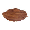 Axyaa Acacia Wooden Tea Tray: Household & Restaurant Solid Wood Leaf Tray
