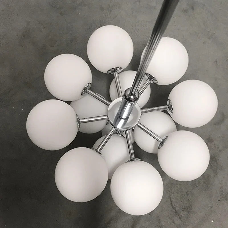 Axyaa Glass Ball Pendant Lamp: Modern Luxury for Home Decor and Restaurant Lighting