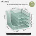 Axyaa Desktop Metal File Rack & Book Stand for Office Organization