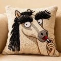Axyaa Plush Pony Embroidered Pillow Cushion - High Quality & Super Cute