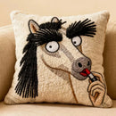 Axyaa Plush Pony Embroidered Pillow Cushion - High Quality & Super Cute
