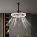 Axyaa Nordic Crystal Fan Ceiling Light: Minimalist Italian Design for Home Interior