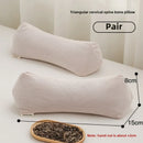Axyaa Striped Buckwheat Pillow with Full Hull Filling for Cervical Spine Support