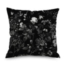 Axyaa Night Rose Linen Pillowcase - Decorative Floral Pillow Covers for Home Decor