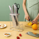 Stainless Steel Kitchen Knife Holder and Organizer Shelf - Axyaa