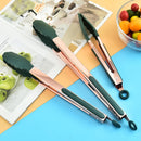 Axyaa Stainless Steel Barbecue Tongs for Home Kitchen Grilling Buffet Clips