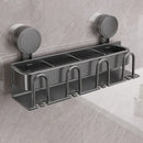 Axyaa Aluminum Detachable Toothbrush Holder with Squeezing Hole & Wall Mount
