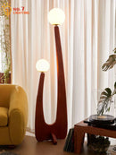 Axyaa Solid Wood LED Floor Lamp for Home Decor Living Room Bedroom