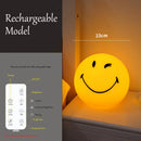 Axyaa Smiling Sphere Lamp: Dimmable USB Rechargeable Night Light
