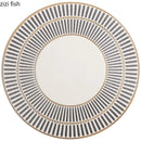 Axya Ceramic Flat Plate Set for Molecular Cuisine and Creative Tableware