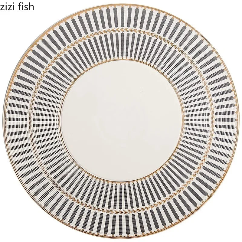 Axya Ceramic Flat Plate Set for Molecular Cuisine and Creative Tableware