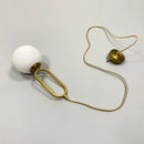 Axya Nordic Glass Ball Chandelier Pendant Lights Brass E14 Bar Lamp