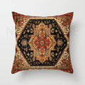 Axyaa Red Moroccan Short Plush Ethnic Style Cushion Cover for Home Decoration