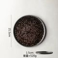 Axyaa Ceramic Plate Round Flat Breakfast Dessert Steak Sashimi Molecular Cuisine Tableware