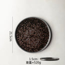 Axyaa Ceramic Plate Round Flat Breakfast Dessert Steak Sashimi Molecular Cuisine Tableware