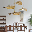 Axyaa Lotus Leaf Chandelier Pendant Lamp for Kitchen Living Dining Room