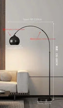 Axyaa Designer Fishing Floor Lamp: Italian Luxury for Living Room Ambiance