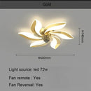 Axyaa Swivel Ceiling Fan Light: Creative Ultra-Thin Home Lighting