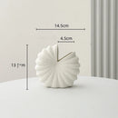 Axyaa Shell Shape Ceramic Vase Nautilus Snail Handicraft Ornament Home Decor