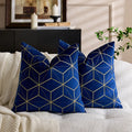 Axyaa Red Jacquard Diamond Geometry Pillow Cover for Festive Home Decor