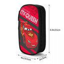 Axyaa Lightning Mcqueen Car Double Layer Pencilcase - Large Capacity Office Accessories
