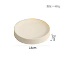 Axyaa Ceramic Cylindrical Plate Set Ideal for Pasta, Desserts, Snacks, Steaks, Sushi, and Molecular Cuisine