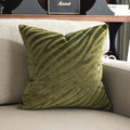 Axyaa Zebra Print Velvet Square Pillow Cover for Sofa Couch Living Room Bedroom