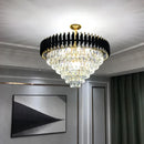 Axyaa Modern Crystal Pendant Chandelier for Luxe Living and Dining Rooms