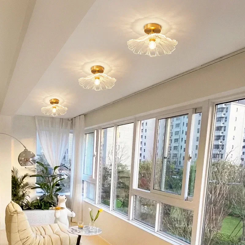 Modern Nordic Flower LED Ceiling Light by Axyaa: Fresh and Stylish Pendant Lamp for Home and Hospitality