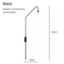 Axyaa Minimalist Gold Metal LED Floor Lamp for Living Room, Study, or Bar