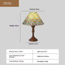 Axyaa Wooden Table Lamp, Wabi-sabi Retro Style, Solid Wood & Metal Bedroom Ambiance