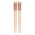 Axyaa Wooden Chopsticks, Natural Wood, Reusable, Eco-Friendly, 22cm, Set of 2/5 Pairs